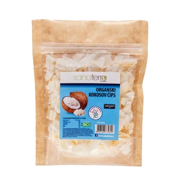 Kokosov čips organski 50g Sanaterra