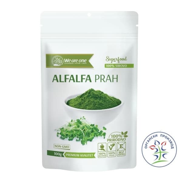 Alfalfa prah organic We are one 100g