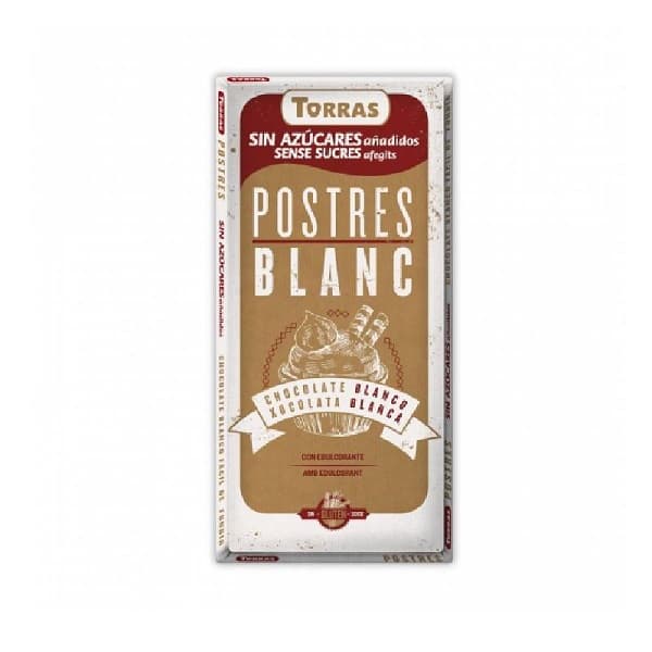 Bela čokolada za kuvanje bez šećera i glutena 200g Torras