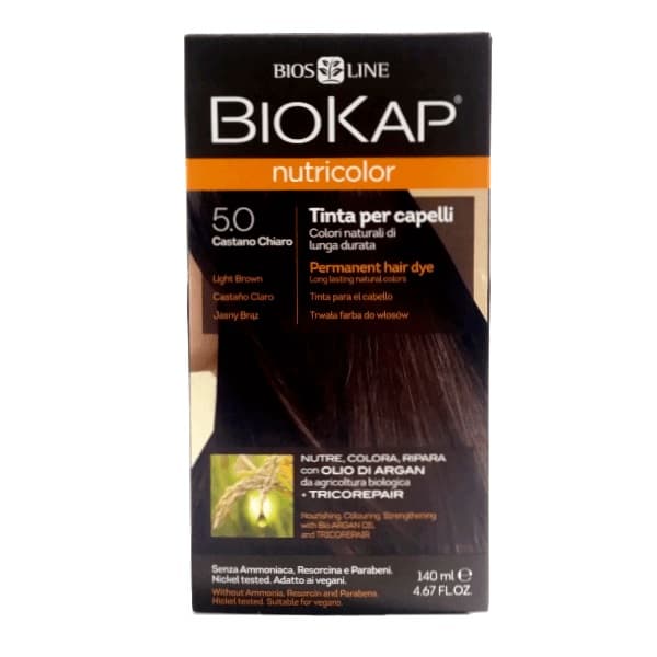 BioKap Farba za kosu 5.0 svetlo smeđa 140ml