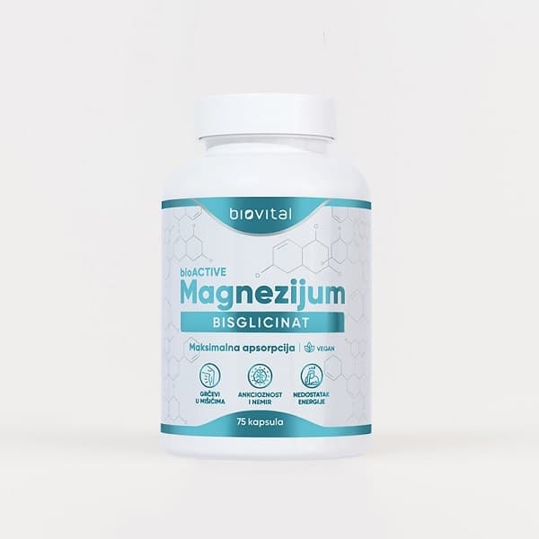 Biovital BioActive Magnezijzm Bisglicinat 200mg 70 kapsula