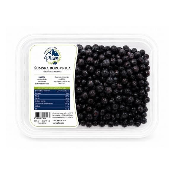 Borovnica šumska zamrznuta 500g Plavo