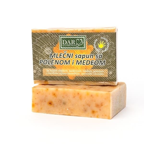 Mlečni Sapun sa polenom i medom 100 g Dar kozmetika