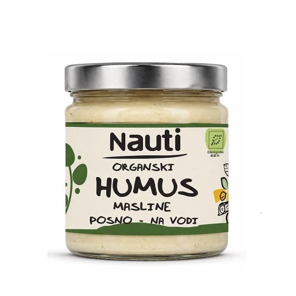 Nauti Humus na vodi masline organski 185g Eurozrno