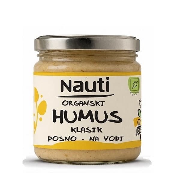 Nauti Humus na vodi organski klasik 185g Eurozrno