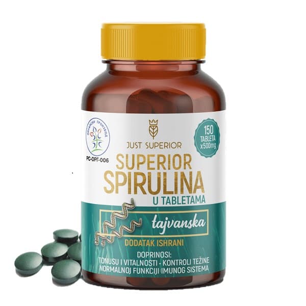 Organska tajvanska spirulina u tabletama 150x500mg
