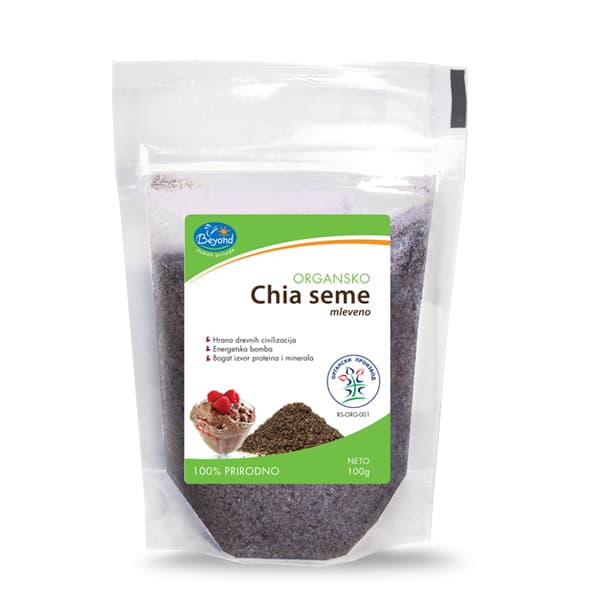 Organsko chia seme mleveno Beyond 100g
