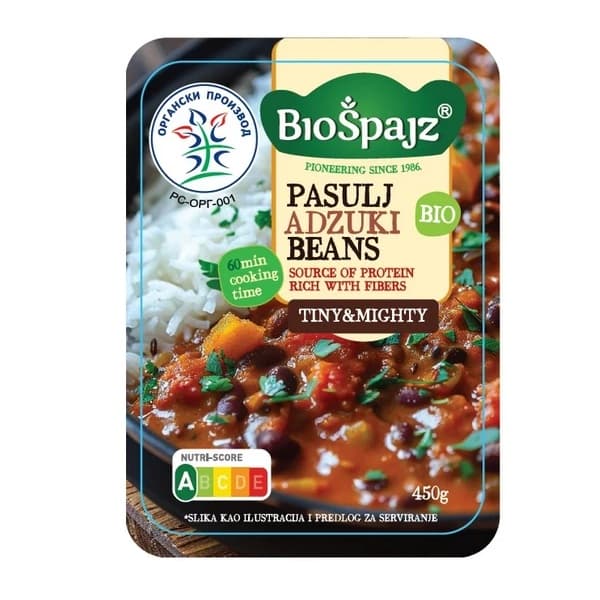 Pasulj azuki organski 450g Bio Špajz