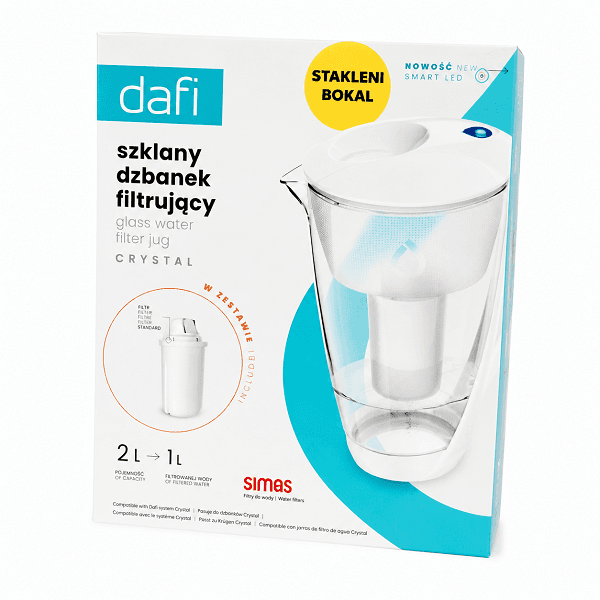 Stakleni Filter bokal Dafi Classic Crystal LED 2l