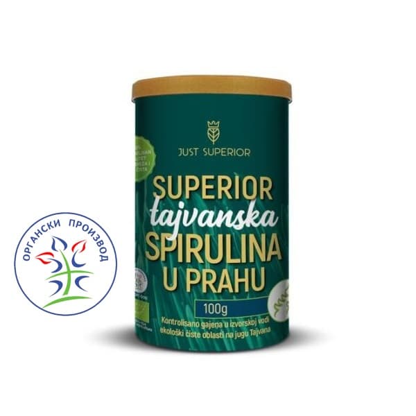 Superior tajvanska spirulina u prahu 100g Just Superior