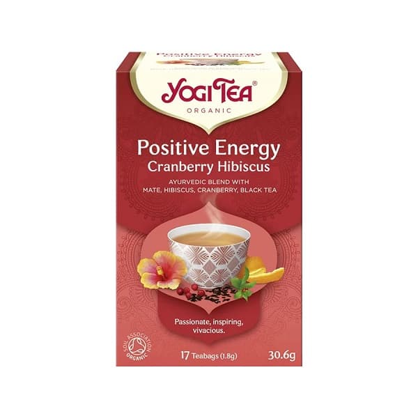 Yogi Tea Positive Energy Cranberry Hibiscus čaj 17 kesica 30g