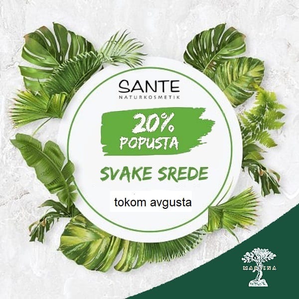 Sante Naturkosmetik akcija: 20% popusta