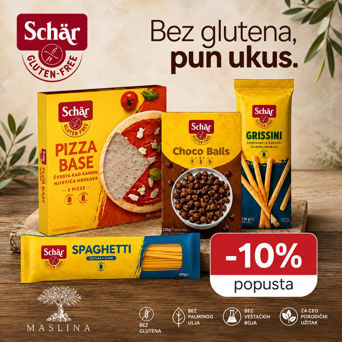 Schär proizvodi bez glutena: 10% popusta